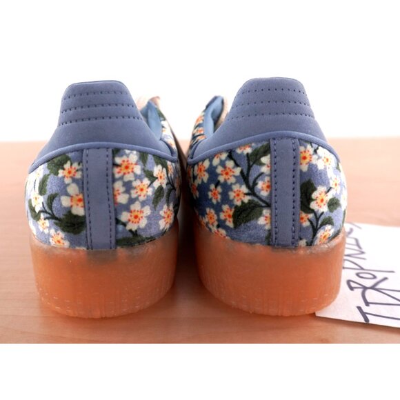 Adidas Sambae x Liberty London Tactile Blue Floral Women's Shoes - Picture 9 of 11